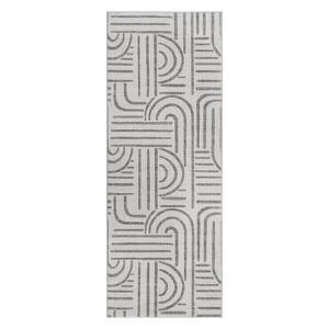 Coolmee Abstract Washable Area Rug for Bedroom Non-Slip Soft Living Room Rug, Ultra-Thin Modern Throw Large Carpet for Home Office - 1 of 4