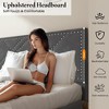 CSBDHome Upholstered Bed Frame with Headboard - 2 of 4