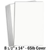 Hamilco White Legal Cardstock Paper 8 1/2" x 14" Card Stock 65lb Cover 25 Pack - 2 of 4