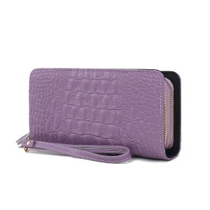 MKF Collection Eve Genuine Leather Crocodile-embossed Women’s Wristlet Wallet by Mia K - 1 of 4