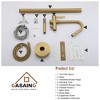 CASAINC Single-Handle High Arch Floor Mounted Freestanding Tub Faucet with Hand shower - 3 of 4