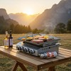 R.W.FLAME 3-Burner Portable Propane Griddle, 25" 304 Stainless Steel Tabletop Gas Grill, 24,000 BTU for Camping, RVs, Outdoor BBQ - 4 of 4