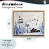 Stupell Industries Winter Ski Lift Cabin Floating Frame Canvas Art - 4 of 4