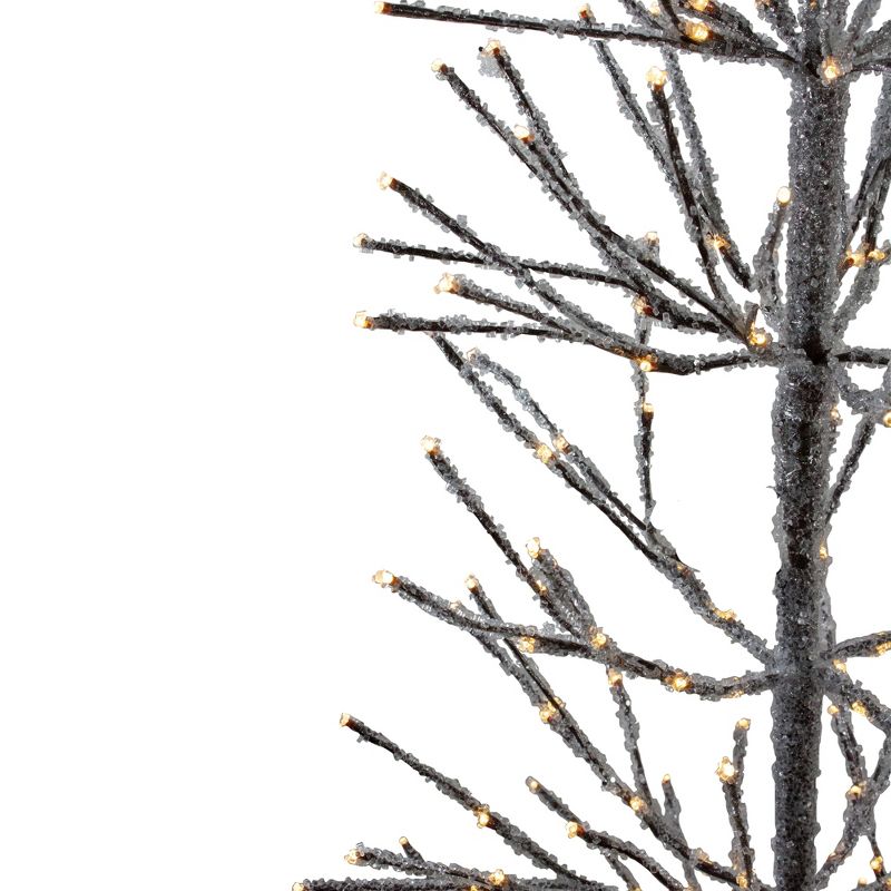 Northlight 6' Pre-Lit LED Brown Artificial Christmas Tree with Icicle Lights- Clear Lights, 4 of 7