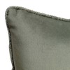 Edie@Home 14"x22" Oversize Delmonico Chenille Lumbar Throw Pillow Sage: Textured, Soft, Decorative Couch Accessory - 4 of 4