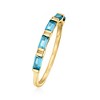 Pure Collection by Ross-Simons 0.40 ct. t.w. London Blue Topaz Ring in 14kt Yellow Gold - 3 of 4