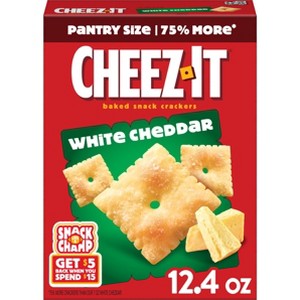 Cheez-It White Cheddar Baked Snack Crackers - 12.4oz - 1 of 4