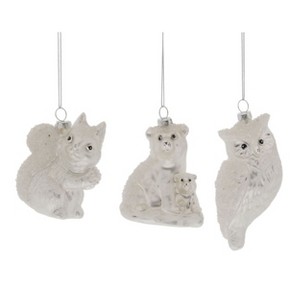 Transpac Winter Wonderland Animals Ornament Set of 3st Christmas Home Decorations - 1 of 1