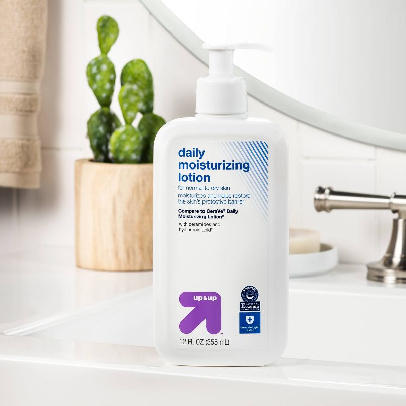 Daily Moisturizing Lotion for Normal to Dry Skin Unscented - 12 fl oz - up &#38; up&#8482;, 3 of 8