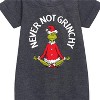 - Dr. Seuss - The Grinch Never Not Grinchy Graphic Short Sleeve Fleece Dress - 2 of 4