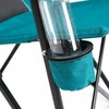 Sevobal Outdoor Portable Chairs High Back Lawn Chair with Cup Holder and Collapsible Design for Backyard Garden Patio, Blue, 9.06"*6.69"*36.22" - 4 of 4