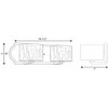 Progress Lighting Caress 2-Light Bath Vanity in Polished Nickel with Layered Glass Diffusers and Water Glass Shade - 2 of 2