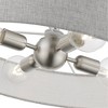 Livex Lighting Elmhurst 4 - Light Semi-Flush Mount in  Brushed Nickel/Shiny White - 2 of 4