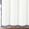 72"x72" Boho Melora Tassel Yarn Dyed Eco-Friendly Recycled Cotton Shower Curtain Navy - Lush Décor - 4 of 4