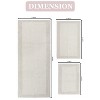 Luxury Reversible Bathroom Rugs Set, Washable Rug, Extra Soft and Absorbent bath Rug, Kitchen Mat, Non-Slip Bath Mat Set, 3 Pcs Set with Runner, Ivory - 3 of 4
