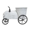 Tractor White Metal Planter - Foreside Home & Garden - 2 of 4