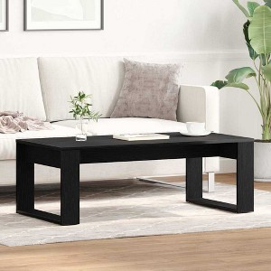 Clihome Sleek Freestanding Rectangular Coffee Table, Modern Minimalist Design with Sturdy Build for Contemporary Living Room - 1 of 4