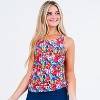 Women's Calypsa Maya Tankini Swim Top WIth Removable Cups Plus Size - 3 of 4