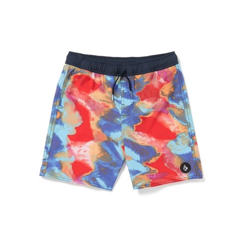 Volcom Big Boys Utopia Elastic Waist Trunks, Multi - Xs