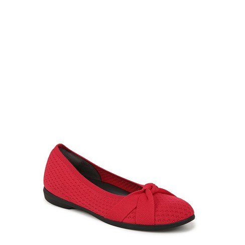 Bzees For Lifestride Womens Kissed Ballet Flats Fire Red 7 W Target