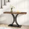 MAYEERTY 40" Console Table, Narrow Entryway Foyer Table with Geometric Base - 2 of 4