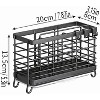 LunaLulinlk Utensil Holder, Dish Drainer for Kitchen Counter, 3 Compartments Stainless Steel Utensil Drying Rack, Wall Mouted Kitchen Utensils Holder - 4 of 4