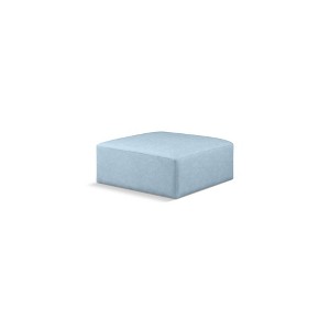 Meridian Furniture,Cube Vegan Leather Ottoman - 1 of 4