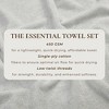 100% Cotton Quick-Dry Everday Towel Set - Great Bay Home - 4 of 4