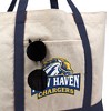 University of New Haven Primary Logo Canvas Tote Bag With External Pocket, Reusable Shoulder Bag for Shopping, School, Beach - 2 of 4