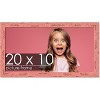 PosterPalooza | Panoramic Shabby Chic Pink Picture Frame - UV Acrylic, Foam Board Backing, Hanging Hardware - 2 of 4