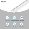 Unique Bargains Lamp Lantern Water Cooling System Acrylic Round Pipes Clear 9 Pcs 6" - 3 of 4