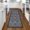 Machine Washable Area Rug Non Slip Non Shedding Rug Modern Floral Low Pile Carpet Foldable Stain Resistant Rugs for Bedroom Living Room Guest Room - 2 of 4