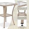 Aukfa 3-piece Outdoor Chair & Table Set, 2 Rocking Chairs and a Square Table for Garden, Patio, or Balcony - 3 of 4