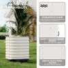 Self-Watering Wheeled Metal Garden Bed – Mobile Raised Planter Box with Water, Galvanized Steel Indoor/Outdoor Rolling Grow Station - 2 of 4