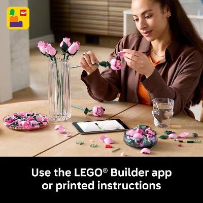 Детские конструкторы LEGO Botanicals Bouquet of Pink Roses 10374 — фото 6