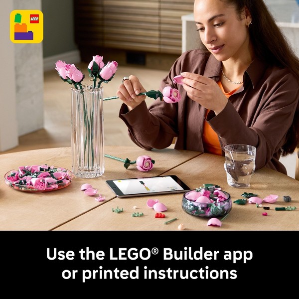 LEGO Botanicals Ramo de Rosas Rosadas 10374 6