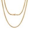 Steeltime 24" Italian14k gold plated sterling silver rope chain necklace - 2 of 3