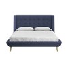 Queen Size Upholstered Platform Bed with Headboard for Bedroom - 4 of 4