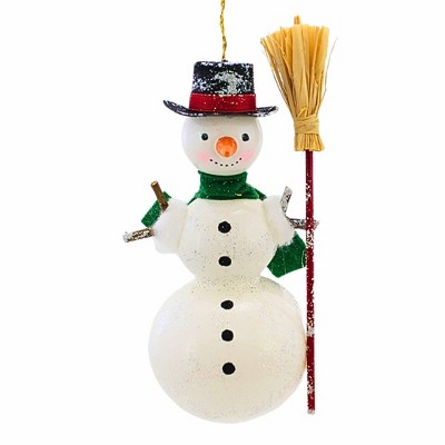 Italian Ornaments 7.0 Inch Classic Frosty Italian, Ornament, Snowman Tree Ornaments