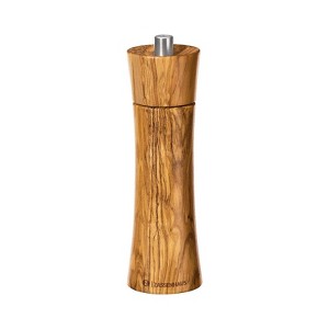 Zassenhaus, "Frankfurt" Salt mill, 2.3" dia. x 7", Olive wood - 1 of 4
