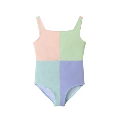 Andy & Evan  Kids  Colorblocked One-Piece Swimsuit