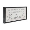 Stupell Industries Inspiring Christmas Eve Sentiment Floating Frame Canvas Art, Black, 31" x 14" - 2 of 4