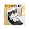 Nelko PM230 Portable Bluetooth Sticker Printer White with 2pk 54mmx3.5m White Rolls - 3 of 4