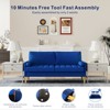 NicBex Modern Upholstered Loveseat Sofa Small Couch with Deep Cushions & Wooden Nature Legs,Couch Lounge Sofa for Living Room,Department - 4 of 4