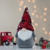 Northlight Standing Gnome with Flip Sequin Hat Christmas Figure - 11" - Red and Gray - 3 of 4