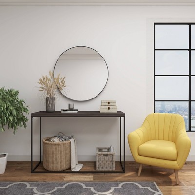 Yellow Velvet Barrel Accent Chair with Wood Legs