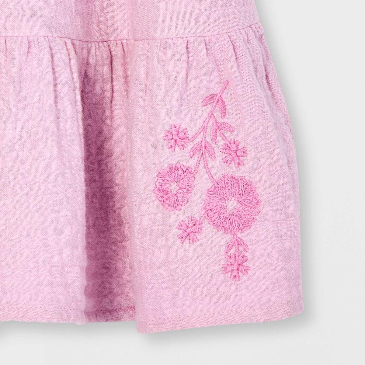 Girls' Floral Embroidered Gauze Skort - Cat & Jack™ - thumbnail 8