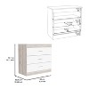 Okak Modern Minimalist 5-Drawer Tall Bedroom Dressers with Metal Handles & Locking Top Drawer,Chest of Drawers for Bedroom,Entryway - 4 of 4
