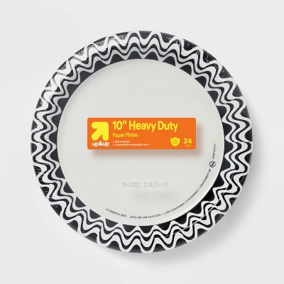 Halloween Disposable Plates - Black - 10" - 24ct - up&up™