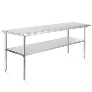 KUTLER Stainless Steel Table for Work and Prep, NSF Heavy Duty Commercial Kitchen Table for Restaurant - 1 of 4